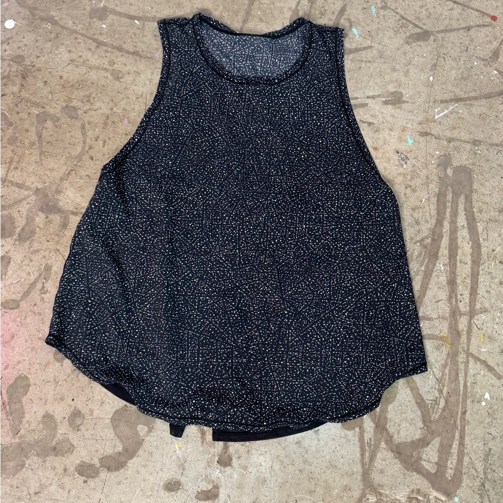 Lululemon Athletica Black and White Tank Top